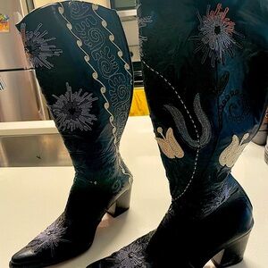 Custom stitched boots. New